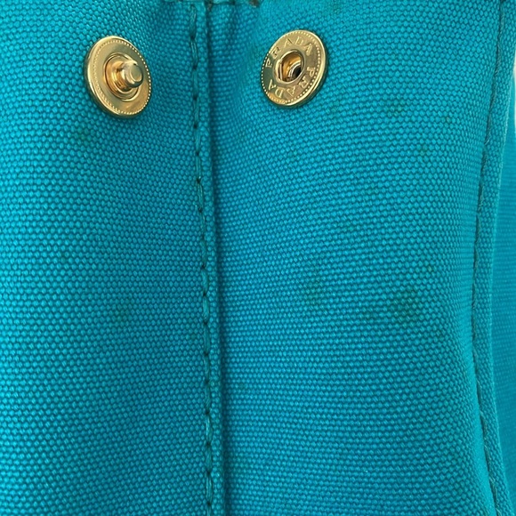 PRADA CANAPA IN A GORGEOUS TEALISH BLUE - Picture 13 of 14